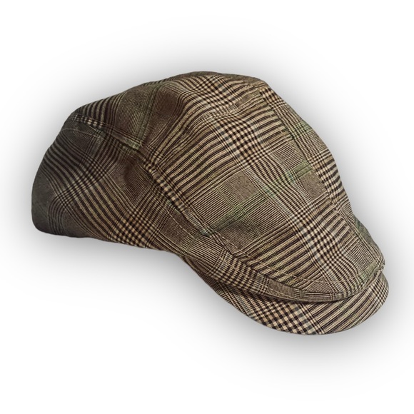 Tweed Fashion Plaid Ivy Cap • Triple Distilled Paddy Stitched - Picture 2 of 4